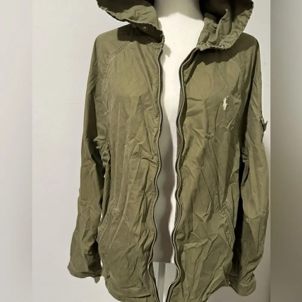Polo Ralph Lauren green Hooded full zip